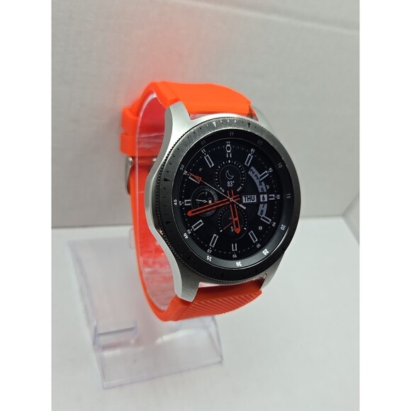 Samsung Galaxy Watch 48mm SM R800 Bluetooth GPS Silver Black *READ - Picture 3 of 12